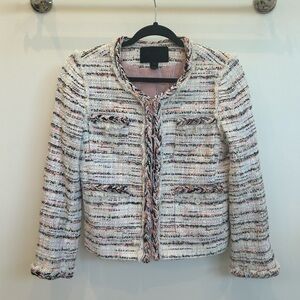 J Crew Lady Louisa multicolor tweed jacket size 6
